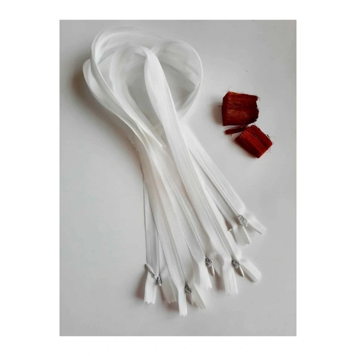Gizli Fermuar 50cm Ve 40 Cm Ekru (krem) 1 Er Adet