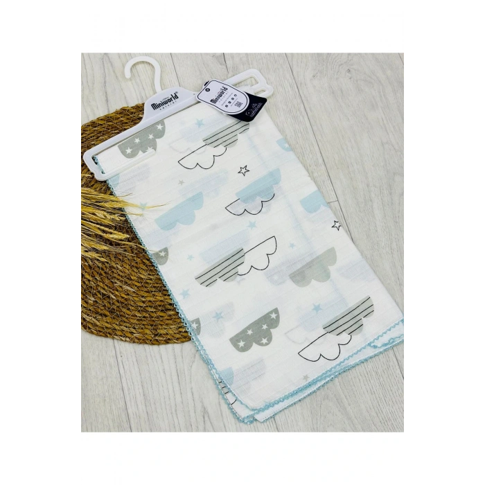 MİNİWORLD Çok Amaçlı Müslin Bebek Battaniyesi