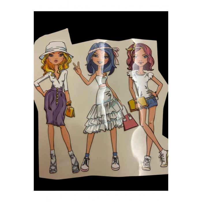 DTF Baskı Arma Yama Etiket, Ütü ile Yapışan Tişört Tekstil Transfer Baskı