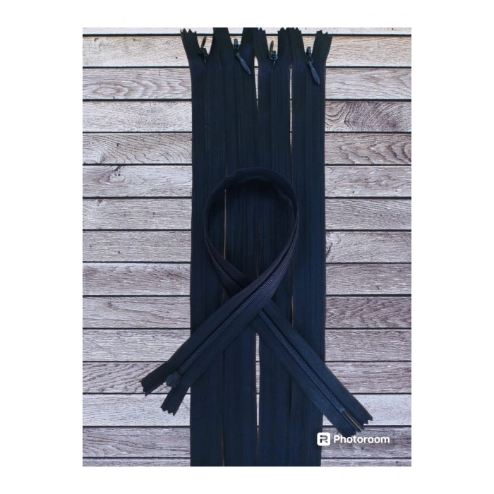 40 CM GİZLİ FERMUAR SİYAH 5 ADET