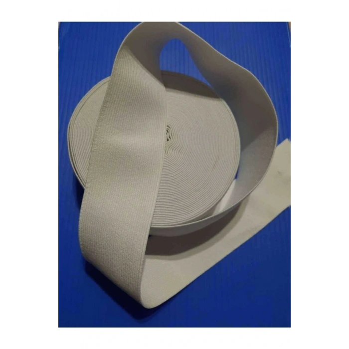 Beyaz 3 Cm Paça, Bel Ve Don Lastiği 1 Paket 5 Metre