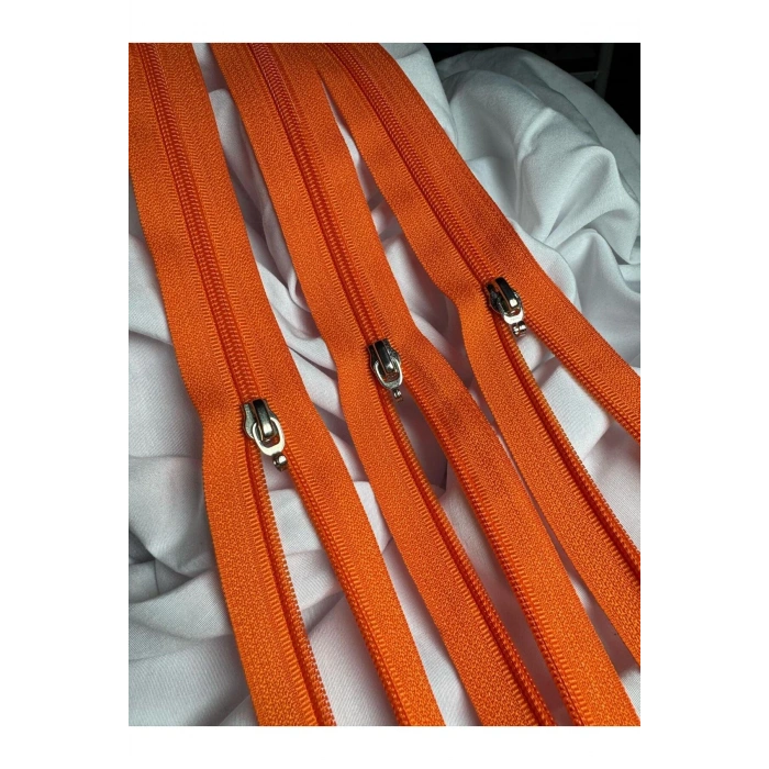 TİP10 FERMUAR TURUNCU 5 ADET 53CM