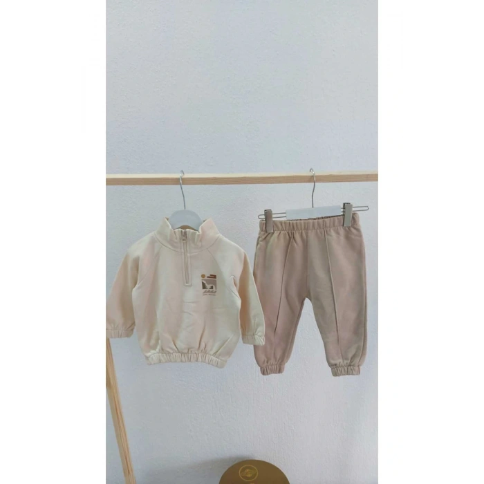 Organik %100 Pamuk Çocuk Sweatshirt Takım Unisex