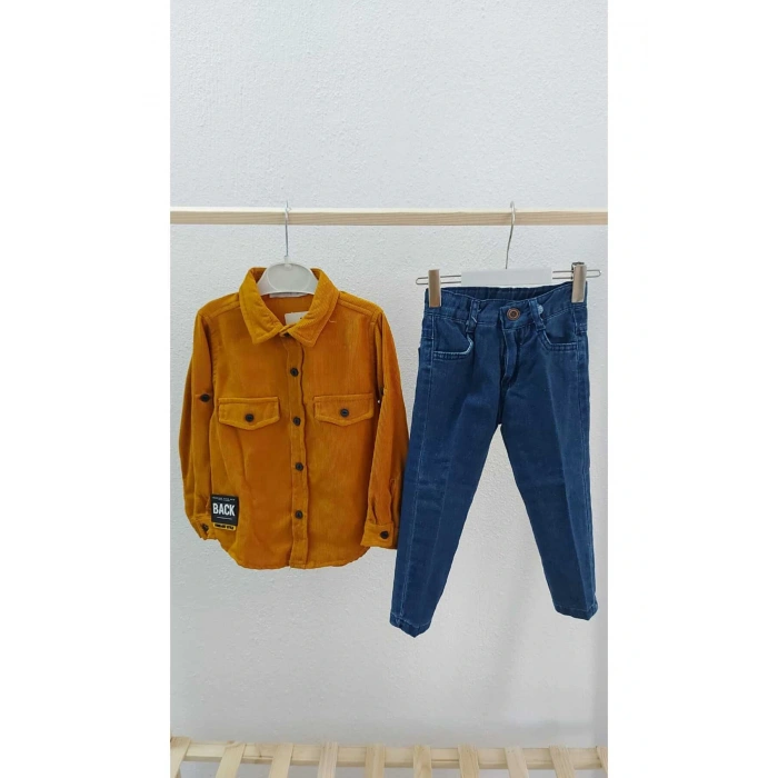 KADİFE GÖMLEK ERKEK ÇOCUK TAKIM