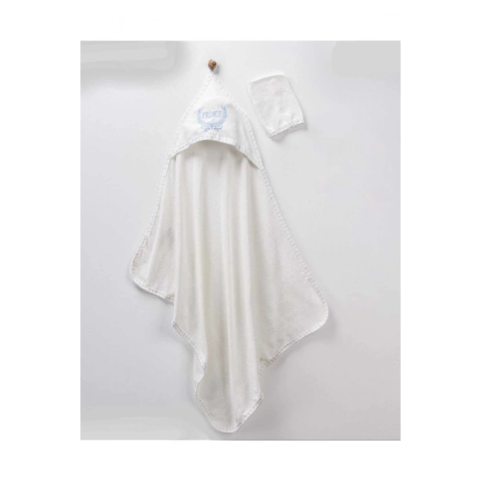 Bebek Havlu Kundak %100 Pamuk- Bebek Banyo Havlusu 75x75cm PRİNCES Desenli