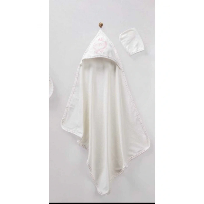 Pamuklu Yumuşacık Çift Katlı Penye Kız-Erkek Yenidoğan PRİNCE-PRENCESS DESENLİ Bebek Kundak Battaniy