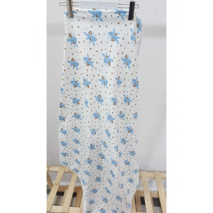 Çift Taraflı İnterlok Örtü & Battaniye  İnek Desenli %100 Pamuk Oeko-teks Sertifikalı 90 X 75 Cm