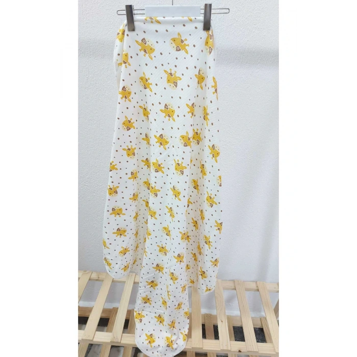 Çift Taraflı İnterlok Örtü & Battaniye  İnek Desenli %100 Pamuk Oeko-teks Sertifikalı 90 X 75 Cm