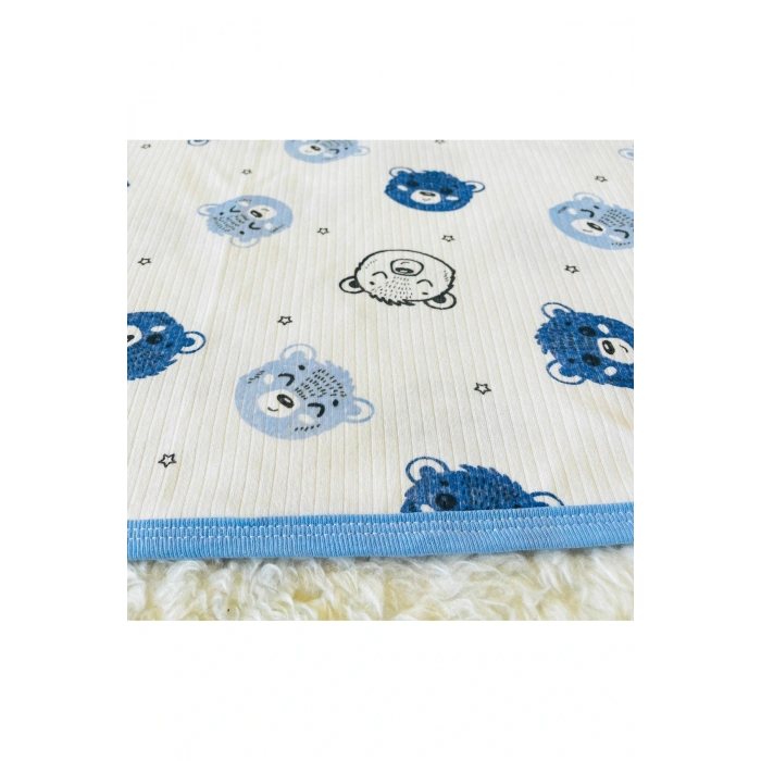 Fitilli tek katlı bebek kundak battaniye