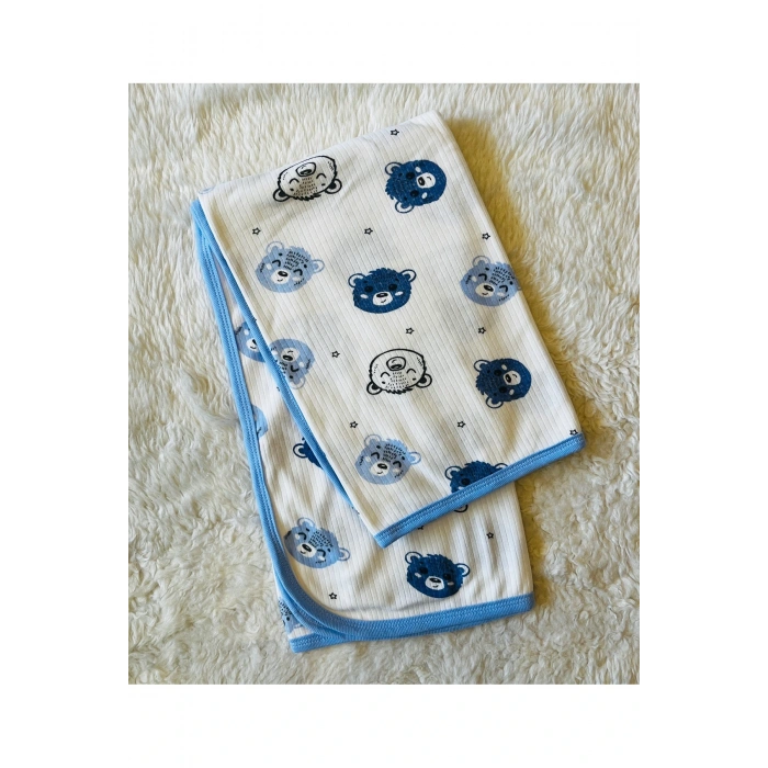 Fitilli tek katlı bebek kundak battaniye