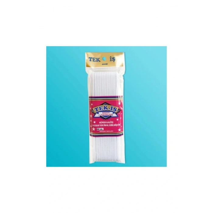 20 mt Paça Lastiği Don Lastiği Bel Lastiği Bebek Lastiği Beyaz