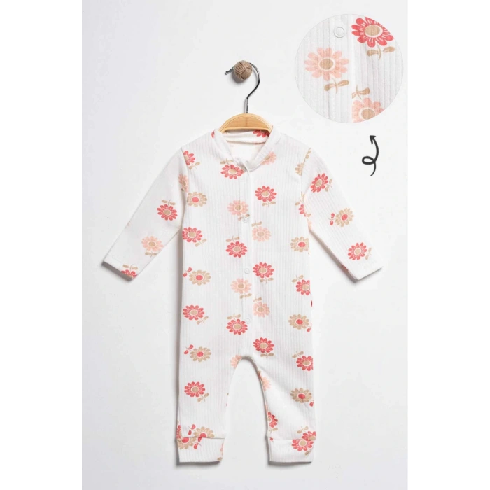Yenidoğan -Bebek    Desenli Tulum Takımı