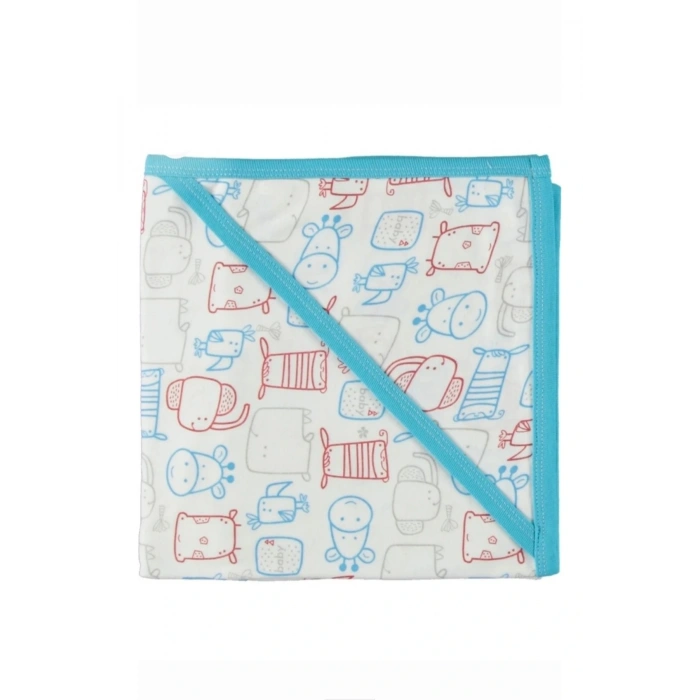 Pamuklu Çift Katlı KAPİTONE Örtü Kundak Battaniye Kız-Erkek Yenidoğan/Bebek Kundak Battaniye