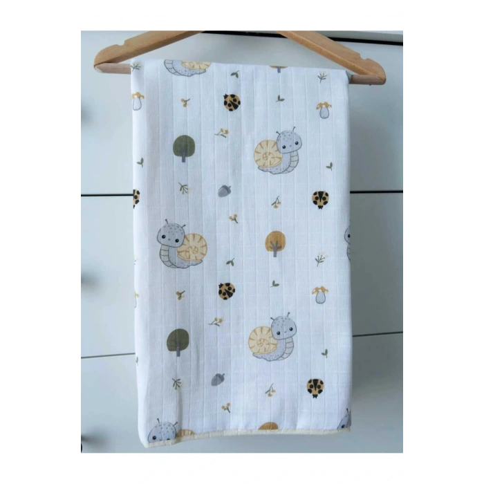 Çok Amaçlı Müslin Örtü , Müslin Yenidoğan Bebek Battaniyesi, %100 Pamuk, Müslin Bez 80*90 cm