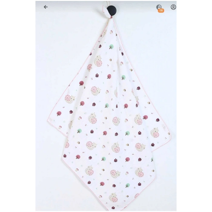 Çok Amaçlı Müslin Örtü , Müslin Yenidoğan Bebek Battaniyesi, %100 Pamuk, Müslin Bez 80*90 cm