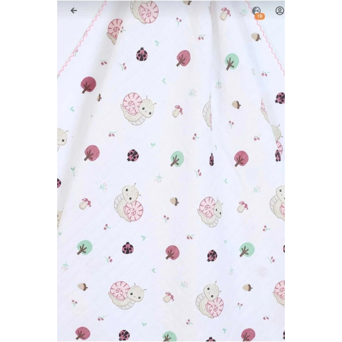 Çok Amaçlı Müslin Örtü , Müslin Yenidoğan Bebek Battaniyesi, %100 Pamuk, Müslin Bez 80*90 cm