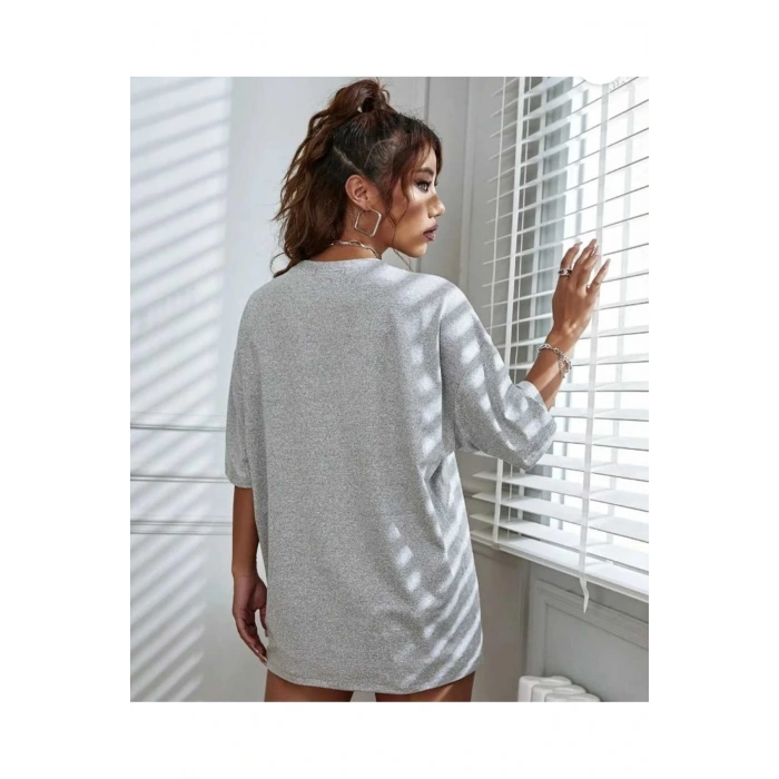 Los Angeles Baskılı Oversize Kalıp Unisex T-shirt