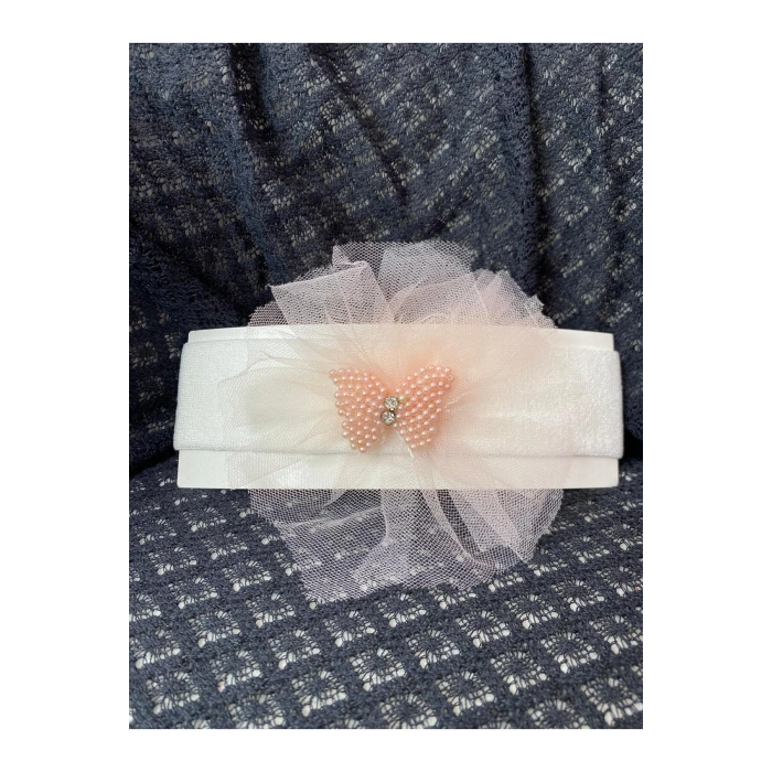 Bebek Bandana 0-24 Ay İşlemeli Dantelli Tasarım