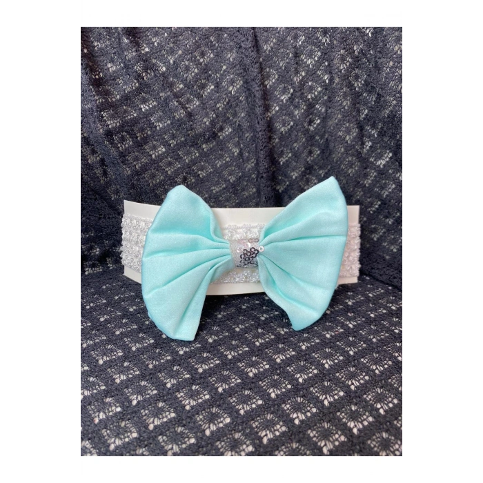 Bebek Bandana 0-24 Ay İşlemeli Dantelli Tasarım