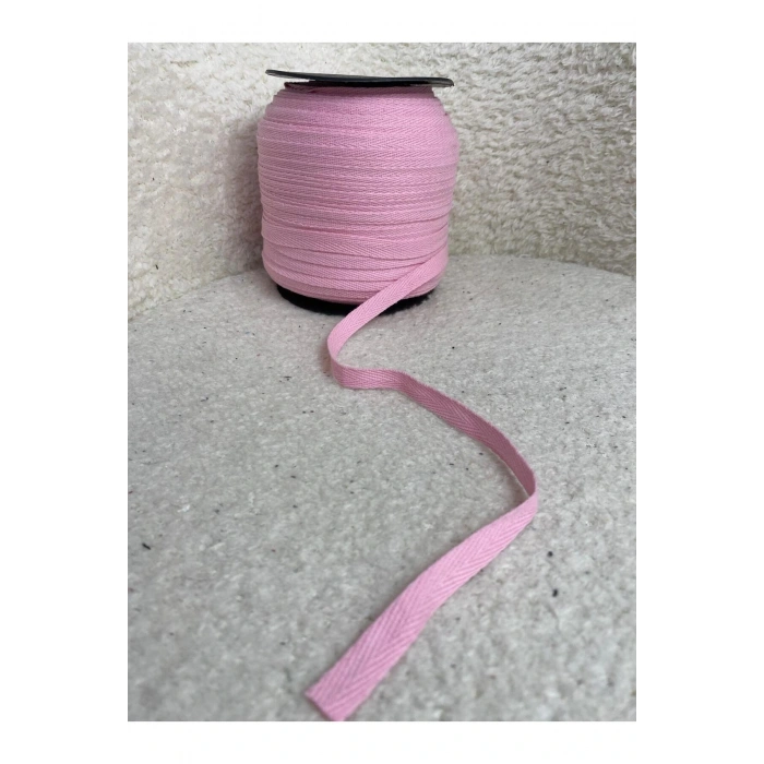 1 Cm Eninde Dar Dokuma Şerit Pamuk Balıksırtı Ekstrafor Şerit -10MT