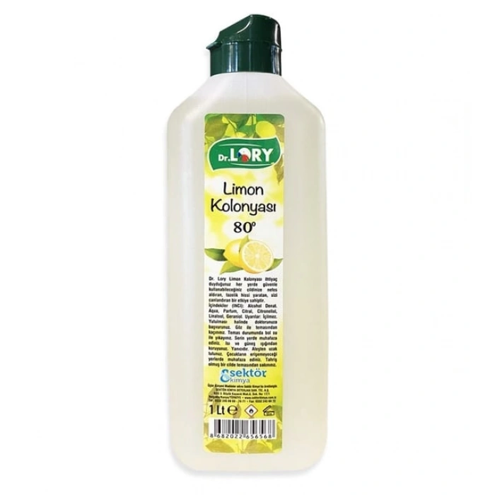 Dr. Lory Limon Kolonyası 80 Derece 1 Litre