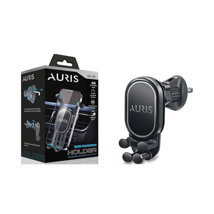 Araç İçi Telefon Tutucu, Siyah Renk Telefon Tutucu, Araç Havalandırma Difizörüne Uyumlu Telefon Tutucu