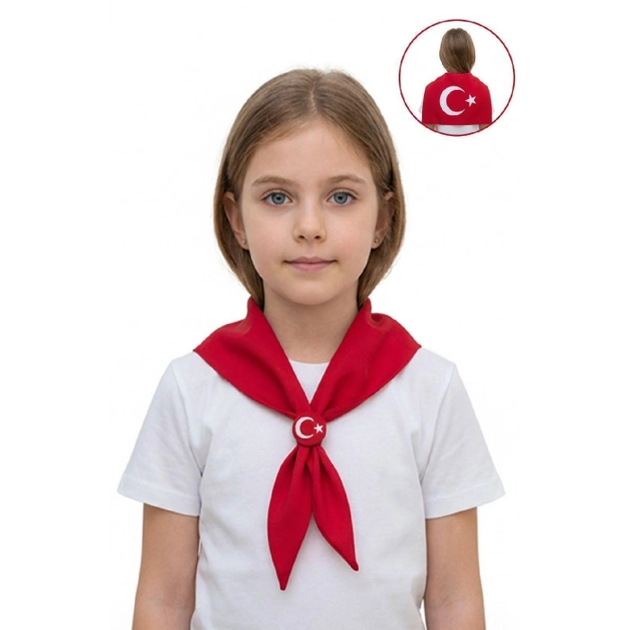 Ay Yıldız Baskılı Fular