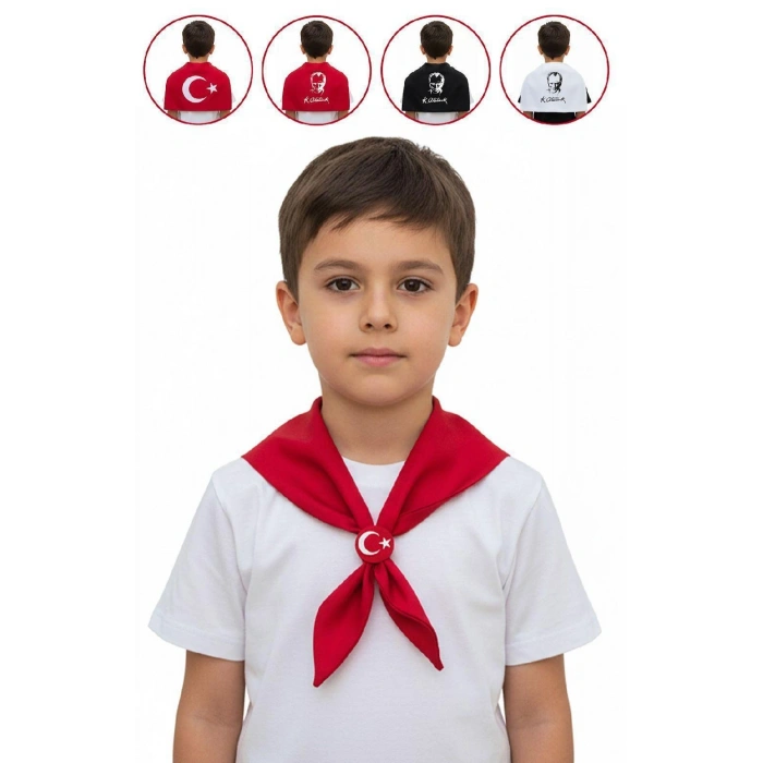 Ay Yıldız Baskılı Fular