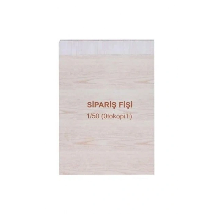 Sipariş Fişi  9.5 X14 Cm Boyutlarında Otokopili 2 Nüsha 50 Asıl 50 Suret 1/50