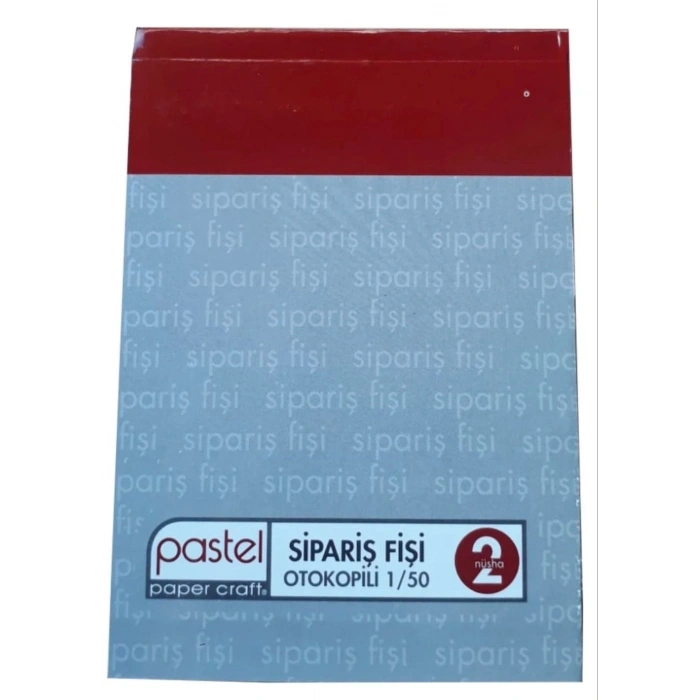 Sipariş Fişi 14x20 Cm Boyutlarında A5 Otokopili 2 Nüsha 50 Asıl 50 Suret 2/50