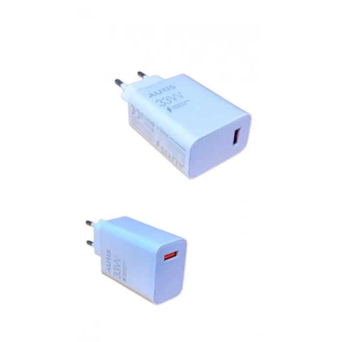 33W AURIS-CH33 USB Turbo Fast Charger / Tüm Marka ve Modellere Uyumlu ADAPTÖR