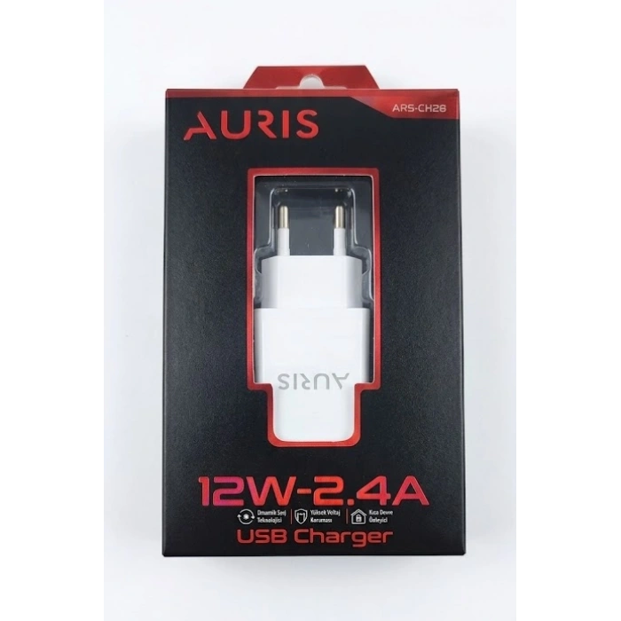 Auris CH28 USB Şarj Başlığı 12W- Hızlı 2.4 A