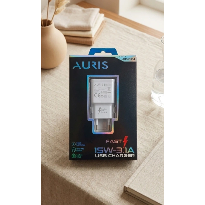 Auris CH04 USB Şarj Başlığı 15W- Hızlı 3.1A