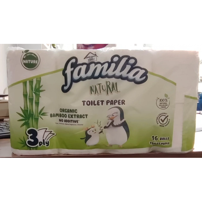 Natural Bambu Özlü 3 Katlı Tuvalet Kağıdı 16lı