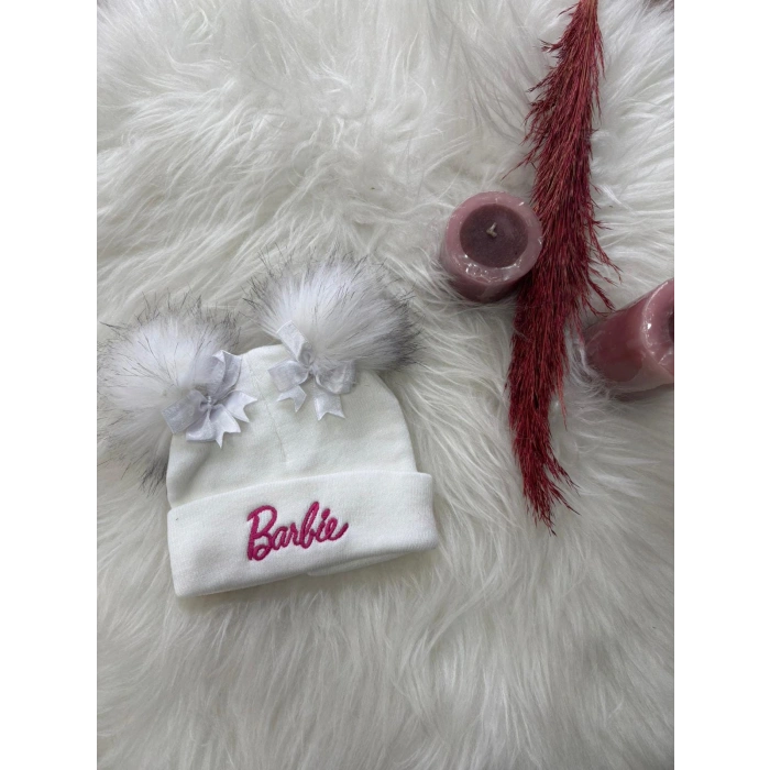 BARBİE FİYONKLU ÇİFT PONPON BERE 2/8 YAŞ