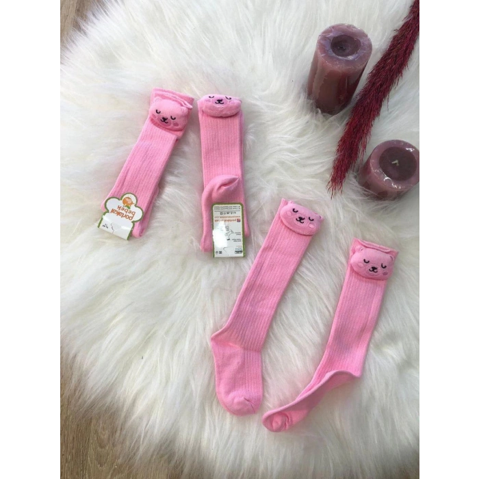 KIZ ÇOCUK HAYVAN FİGÜRLÜ DİZALTI ÇORAP 3LÜ 1/5 YAŞ