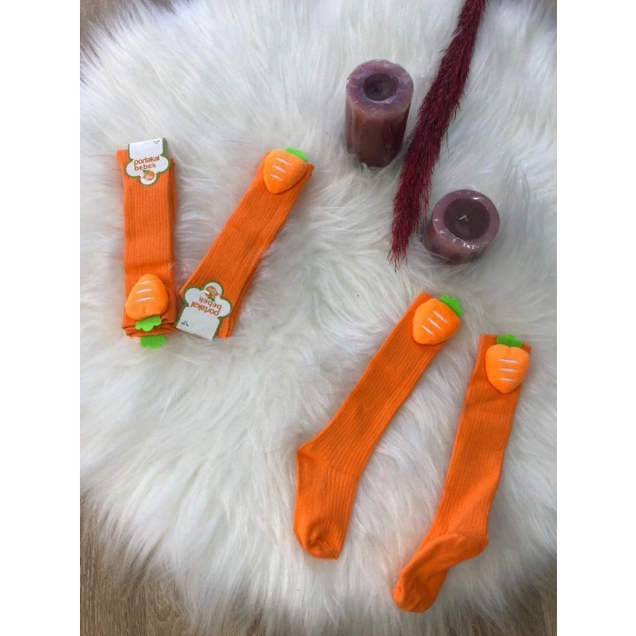 KIZ ÇOCUK MEYVELİ DİZALTI ÇORAP 3LÜ 1/5 YAŞ