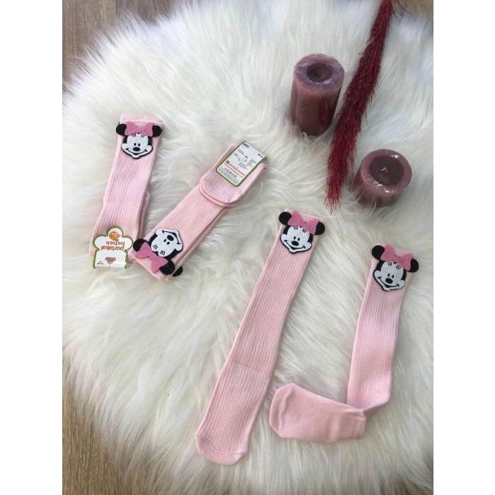 KIZ ÇOCUK MİCKEY DİZALTI ÇORAP 3LÜ 1/5 YAŞ