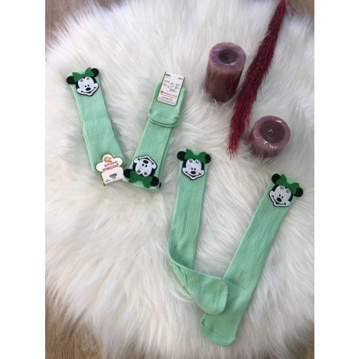 KIZ ÇOCUK MİCKEY DİZALTI ÇORAP 3LÜ 1/5 YAŞ