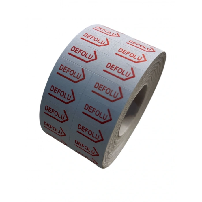 Yapışkanlı DEFOLU yazılı etiket ( 5000 ADET) 1 RULO