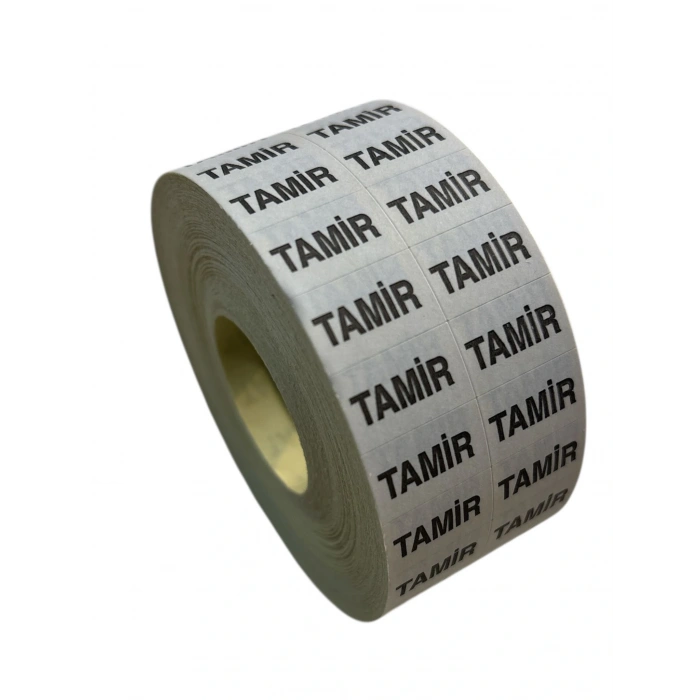 Yapışkanlı TAMİR yazılı etiket ( 5000 ADET) 1 RULO