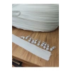 Beyaz T10 Şerit Fermuar - Metrelik Fermuar 10 Metre 10 Başlık