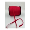 1 cm polyester balıksırtı şerit-5 metre-kırmızı
