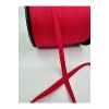 1 cm polyester balıksırtı şerit-5 metre-kırmızı