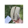El Yapımı Hasır Çanta Yuvarlak Hasır Çanta Yaz Plaj Çantası Dokuma Omuz Çantaları 12x12 cm