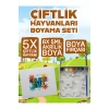 3D Çiftlik Hayvanları Boyama Seti ,Puzzle, Eva Baskı Süngeri. Çocuk Etkinlik, Montessori.