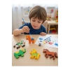 3D Kümes Hayvanları Boyama Seti ,Puzzle, Eva Baskı Süngeri. Çocuk Etkinlik, Montessori.