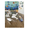 3D Deniz Hayvanları Boyama Seti ,Puzzle, Eva Baskı Süngeri. Çocuk Etkinlik, Montessori.