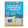 3D Deniz Hayvanları Boyama Seti ,Puzzle, Eva Baskı Süngeri. Çocuk Etkinlik, Montessori.
