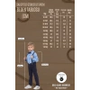 Yaprak Desenli Salopetli Gömlekli Erkek Çocuk Takım